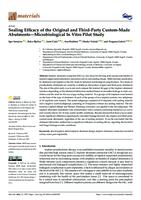 prikaz prve stranice dokumenta Sealing Efficacy of the Original and Third-Party Custom-Made Abutments—Microbiological In Vitro Pilot Study