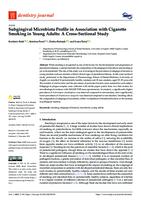 prikaz prve stranice dokumenta Subgingival Microbiota Profile in Association with Cigarette Smoking in Young Adults: A Cross-Sectional Study