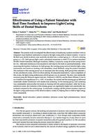prikaz prve stranice dokumenta Effectiveness of Using a Patient Simulator with Real-Time Feedback to Improve Light-Curing Skills of Dental Students