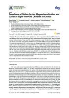 prikaz prve stranice dokumenta Prevalence of Molar–Incisor Hypomineralization and Caries in Eight-Year-Old Children in Croatia