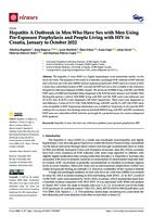 prikaz prve stranice dokumenta Hepatitis A Outbreak in Men Who Have Sex with Men Using Pre-Exposure Prophylaxis and People Living with HIV in Croatia, January to October 2022