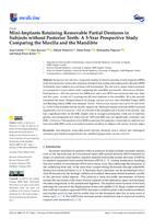 prikaz prve stranice dokumenta Mini-Implants Retaining Removable Partial Dentures in Subjects without Posterior Teeth: A 5-Year Prospective Study Comparing the Maxilla and the Mandible