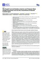 prikaz prve stranice dokumenta The Fourth Cervical Vertebra Anterior and Posterior Body Height Projections (Vba) for the Assessment of Pubertal Growth Spurt