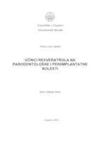 prikaz prve stranice dokumenta Učinci resveratrola na parodontološke i periimplantatne bolesti