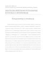 prikaz prve stranice dokumenta Fotogrametrija u ortodonciji