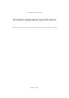prikaz prve stranice dokumenta Serološka dijagnostika zaraznih bolesti