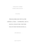 prikaz prve stranice dokumenta Programiranje dentalnih artikulatora - usporedba Arcus Digma aparature i metode ekscentričnih registrata