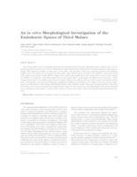 prikaz prve stranice dokumenta An in vitro Morphological Investigation of the Endodontic Spaces of Third Molars