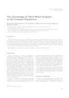 prikaz prve stranice dokumenta The Chronology of Third Molar Eruption in the Croatian Population