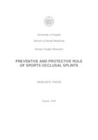 prikaz prve stranice dokumenta Preventive and Protective Role of Sports Occlusal Splints
