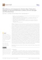 prikaz prve stranice dokumenta The Influence of Contemporary Denture Base Fabrication Methods on Residual Monomer Content, Flexural Strength and Microhardness