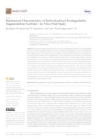 prikaz prve stranice dokumenta Mechanical Characteristics of Individualized Biodegradable Augmentation Scaffold—In Vitro Pilot Study