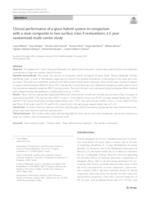 prikaz prve stranice dokumenta Clinical performance of a glass-hybrid system in comparison with a resin composite in two-surface class II restorations: a 5-year randomised multi-centre study