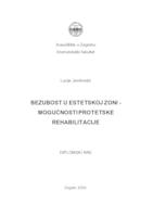 prikaz prve stranice dokumenta Bezubost u estetskoj zoni - mogućnosti protetske rehabilitacije
