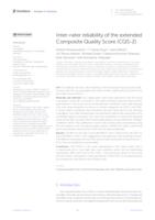 prikaz prve stranice dokumenta Inter-rater reliability of the extended Composite Quality Score (CQS-2)