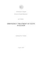 prikaz prve stranice dokumenta Emergency treatment in tooth avulsion
