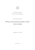 prikaz prve stranice dokumenta Efficacy of free gingival grafts on tooth root coverage