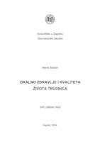 prikaz prve stranice dokumenta Oralno zdravlje i kvaliteta života trudnica