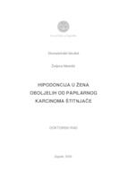 prikaz prve stranice dokumenta Hipodoncija u žena oboljelih od papilarnog karcinoma štitnjače 