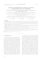 prikaz prve stranice dokumenta Anxiety and depression scores in patients with burning mouth syndrome