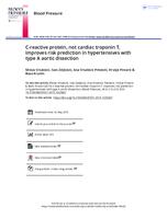 prikaz prve stranice dokumenta C-reactive protein, not cardiac troponin T, improves risk prediction in hypertensives with type A aortic dissection