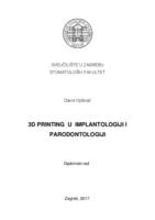 prikaz prve stranice dokumenta 3D printing u implantologiji i parodontologiji