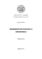 prikaz prve stranice dokumenta Regenerativni postupci u endodonciji