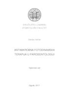 prikaz prve stranice dokumenta Antimikrobna fotodinamska terapija u parodontologiji