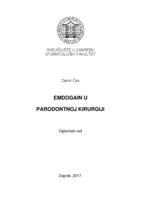prikaz prve stranice dokumenta Emdogain u parodontnoj kirurgiji