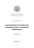 prikaz prve stranice dokumenta Elektrokemijska aktivnost kod konvencionalnog i adhezijskog cementiranja