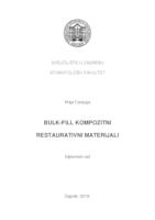 prikaz prve stranice dokumenta Bulk- fill kompozitni restaurativni materijali