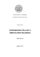 prikaz prve stranice dokumenta Osteonekroza čeljusti u hematoloških bolesnika