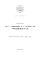 prikaz prve stranice dokumenta Utjecaj metaboličkog sindroma na parodontni status