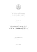 prikaz prve stranice dokumenta Komparativna analiza artikulatorskih sustava