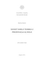 prikaz prve stranice dokumenta Socket shield tehnika u prezervaciji alveole