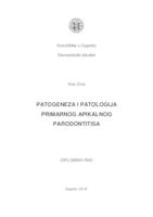 prikaz prve stranice dokumenta Patogeneza i patologija primarnog apikalnog parodontitisa