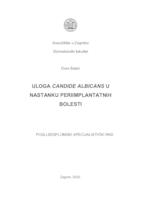 prikaz prve stranice dokumenta Uloga Candide albicans u nastanku periimplantatnih bolesti