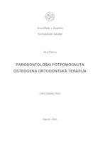 prikaz prve stranice dokumenta Parodontološki potpomognuta osteogena ortodontska terapija