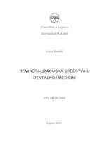 prikaz prve stranice dokumenta Remineralizacijska sredstva u dentalnoj medicini