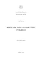 prikaz prve stranice dokumenta Maksilarni sinuitisi odontogene etiologije