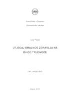 prikaz prve stranice dokumenta Utjecaj oralnog zdravlja na ishod trudnoće 