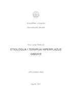 prikaz prve stranice dokumenta Etiologija i terapija hiperplazije gingive